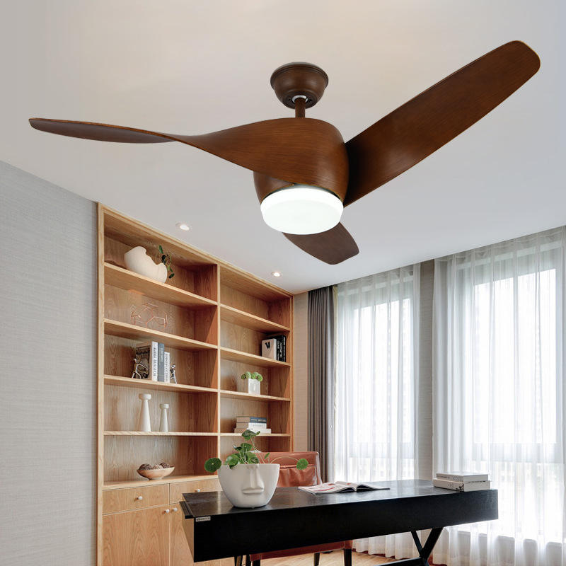 2024 New products 42 Inch White Color Abs Blade Ceiling Fan Home solid iron blade ceiling fan light