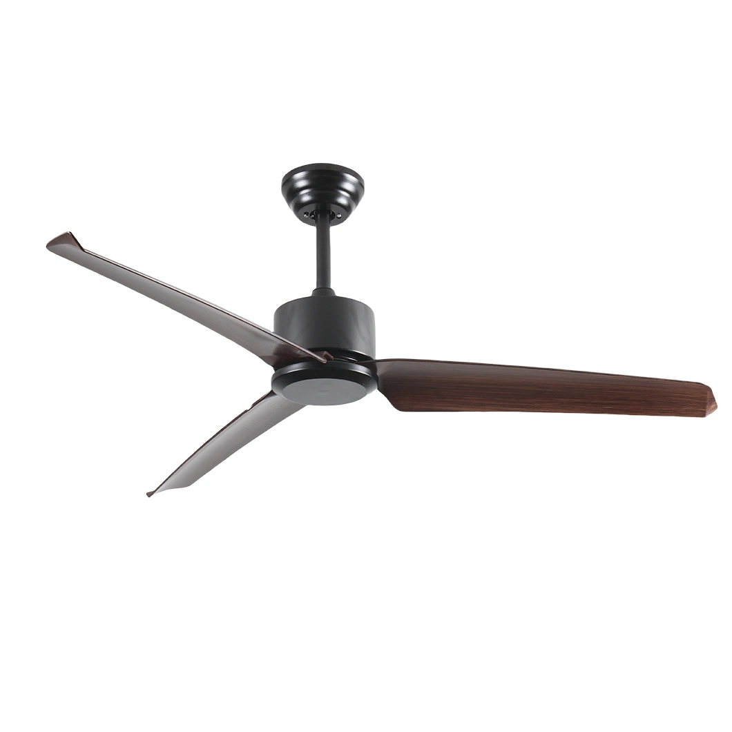outdoor waterproof Brown Color ABS Blades Bedroom Low Profile LED Ceiling Fan with Light