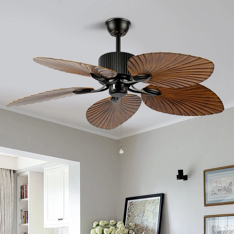 Indoor Outdoor Living Room 52inch Change Dimmable Ceiling Fan Light